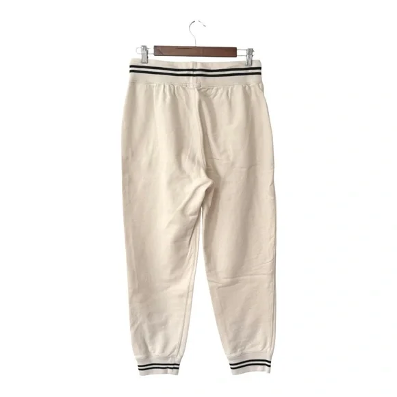 J.CREWUniversity Terry Hoodie & Jogger Set in Natural Striped Cuffs, Size S